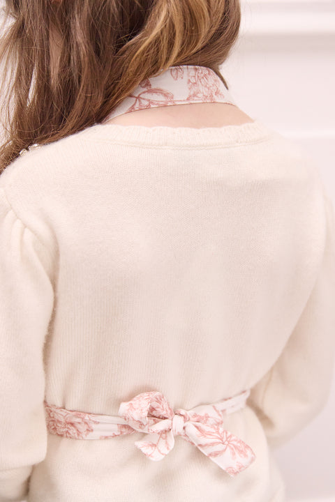 Porte Poupon - Minikane x Tartine et Chocolat Toile de Jouy rose - Image principale