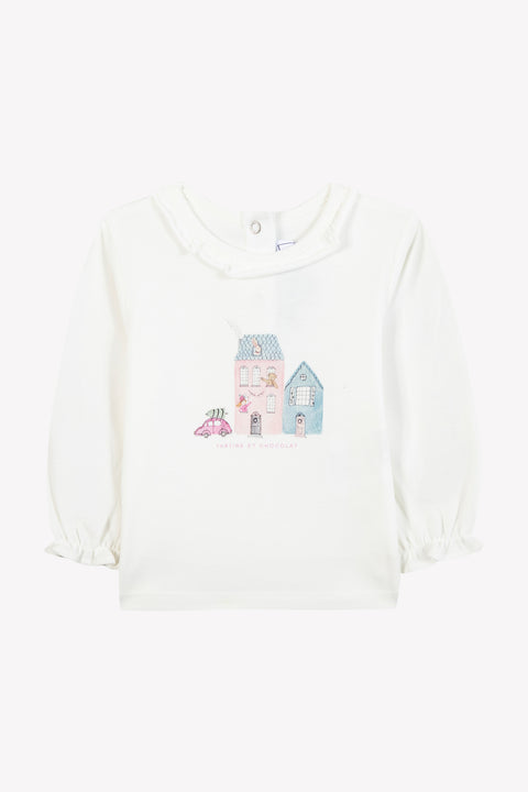 T-shirt - Prune illustration maison de campagne - Image principale