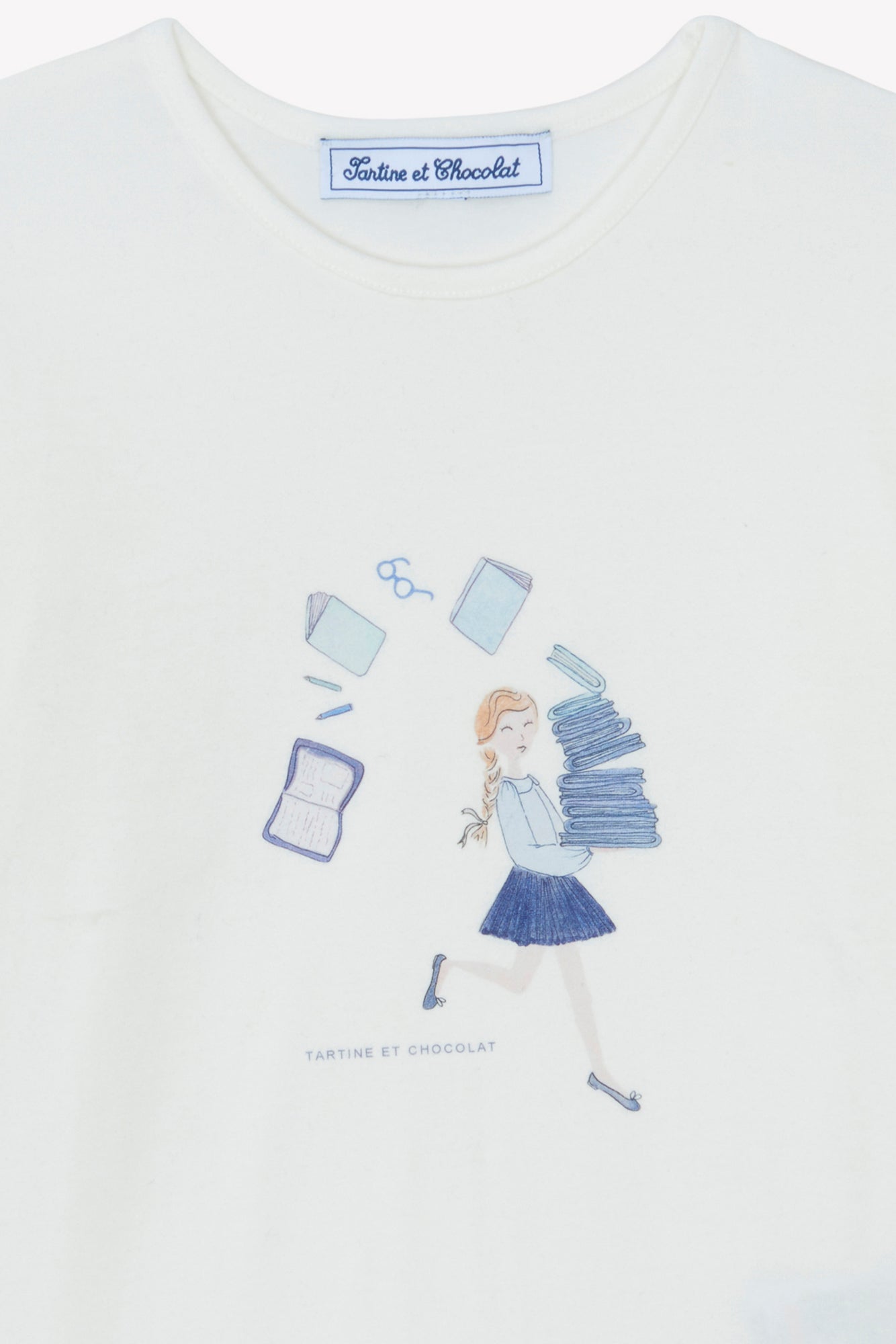 T -Shirt - Ecru Illustration Zurück in die Schule