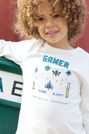 T -Shirt - Blau elektrisch Illustration Spieler