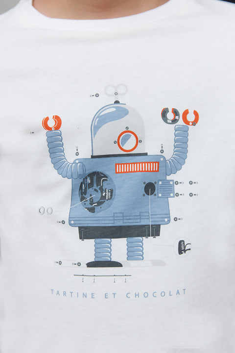 T-shirt - rust Illustration robot - Image principale