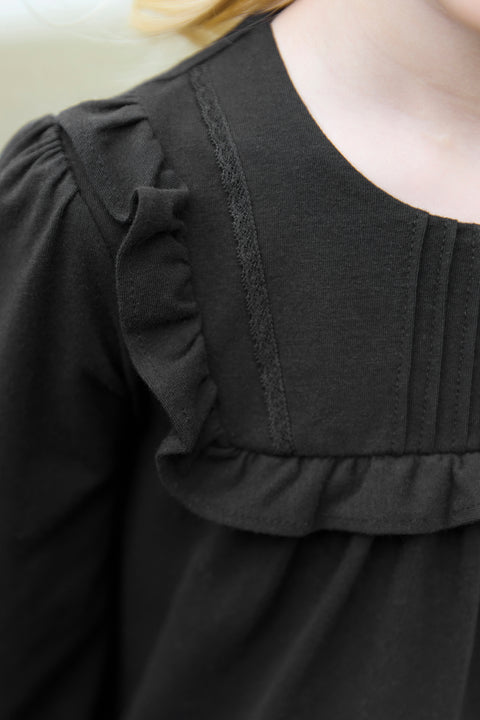 T-shirt - Black fluffy - Image principale