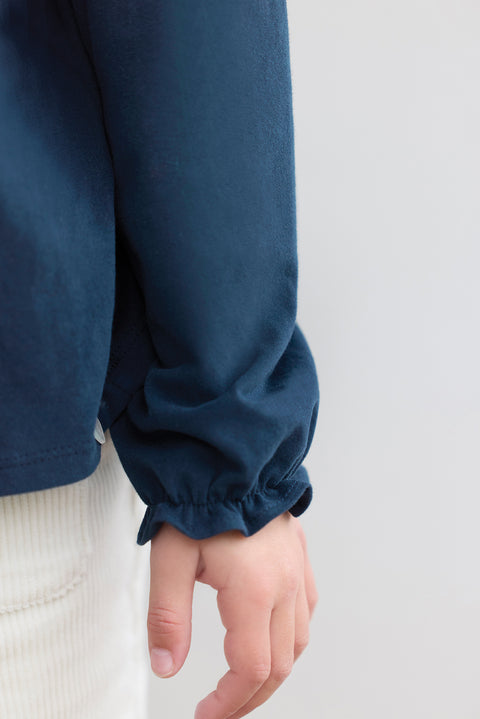 T-shirt - Marine volanté - Image principale