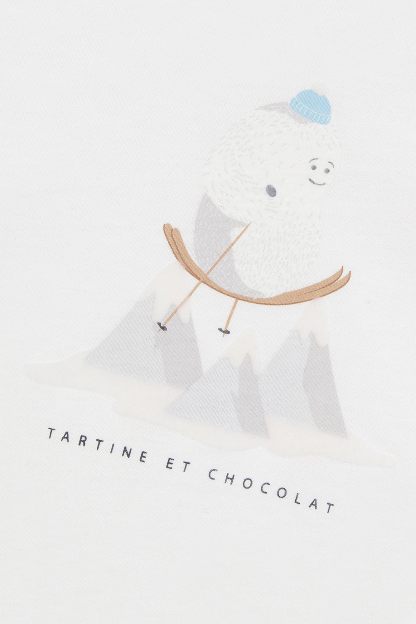 T-shirt - Ecru illustration yeti