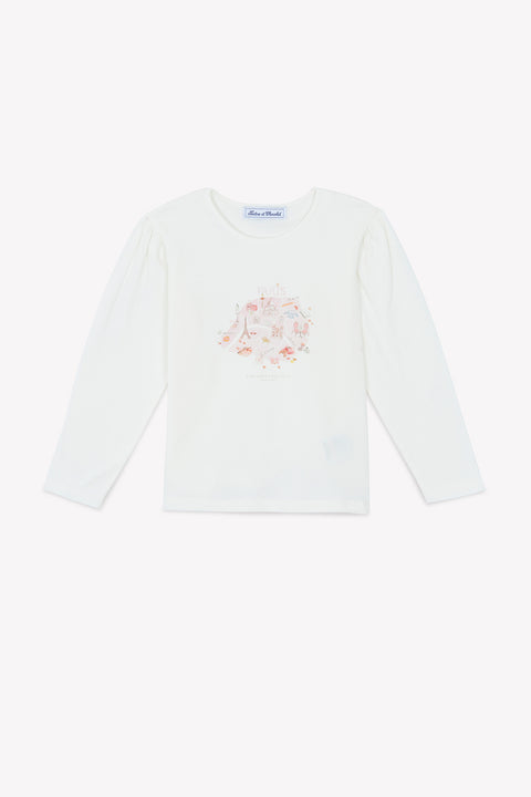 T-shirt - Ecru Illustration Paris - Image principale