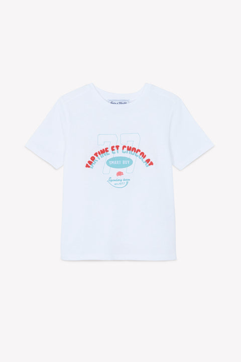 T-shirt - Blanc illustration summer - Image principale
