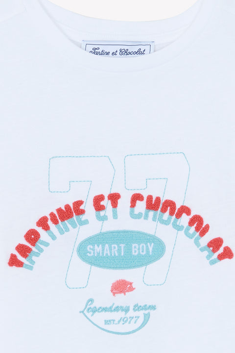 T-shirt - Blanc illustration summer - Image principale