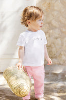 T -shirt - Wit Tekening egels