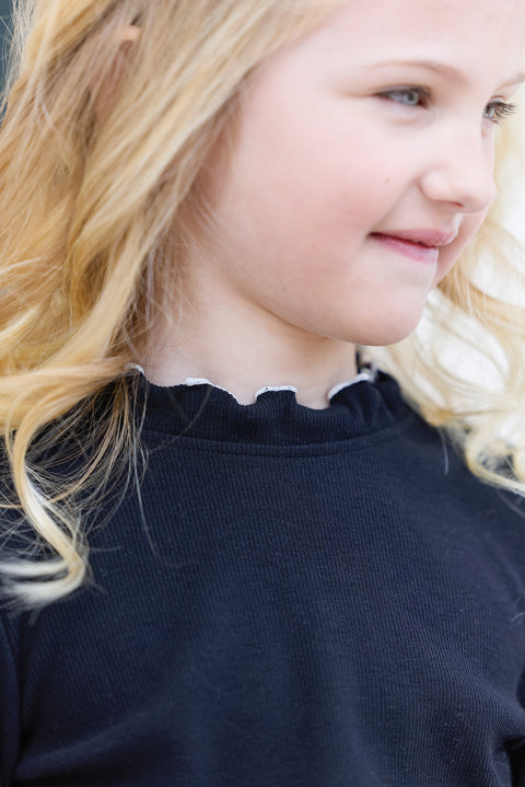 Below-Sweater - Navy Chimney collar - Image principale