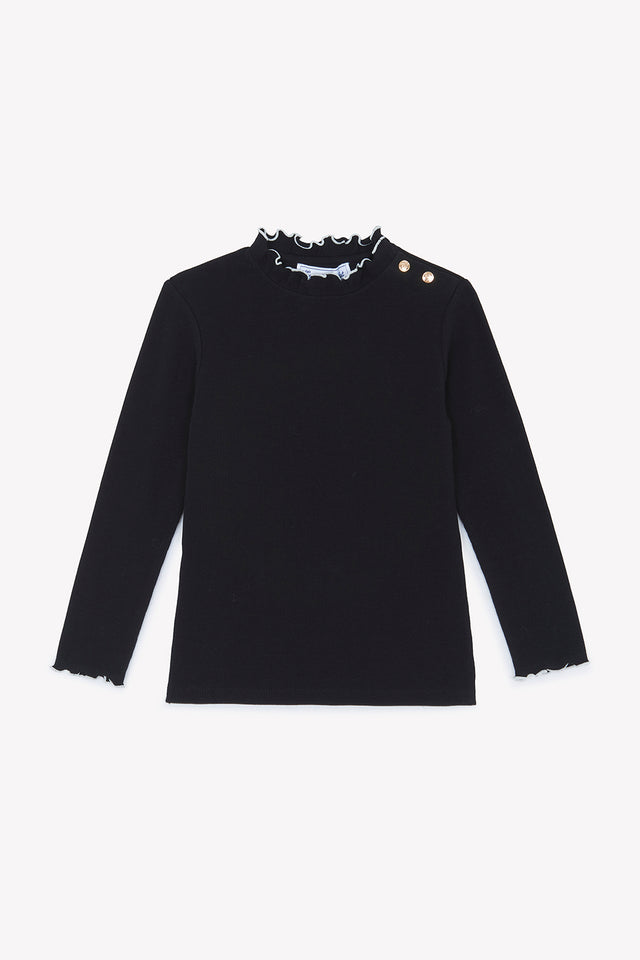 Below-Sweater - Black Chimney collar - Image principale