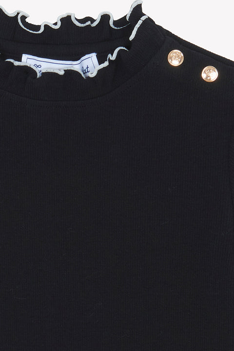 Below-Sweater - Black Chimney collar - Image principale