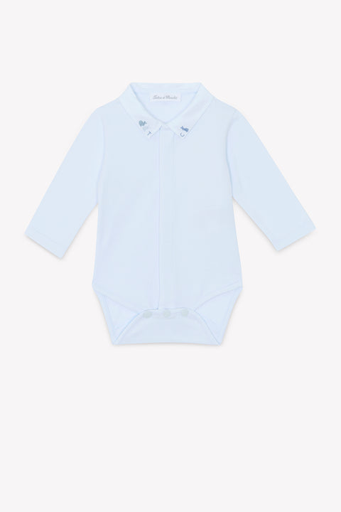 Body - Sky blue Embrodery rabbit - Image principale