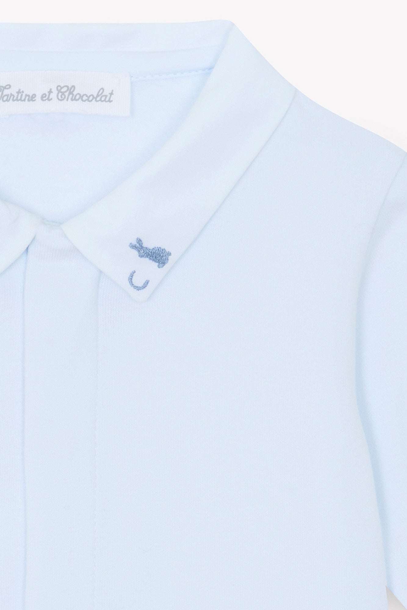 Lichaam - Licht blauw Borduurwerk konijn