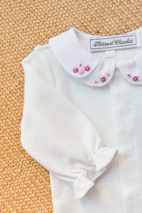 Body - Ecru double Collar petal - Image principale