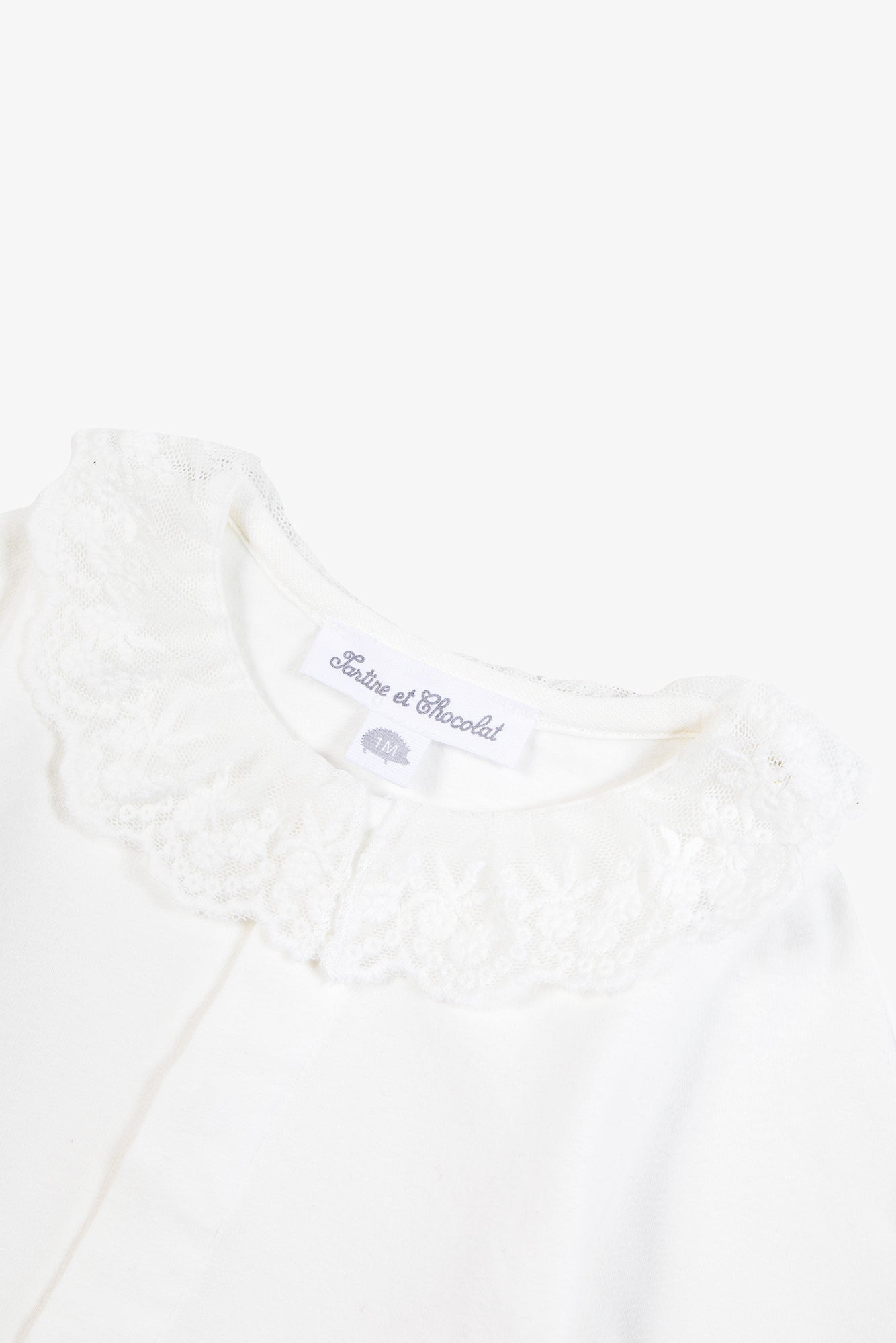 Body - Ecru col volanté dentelle