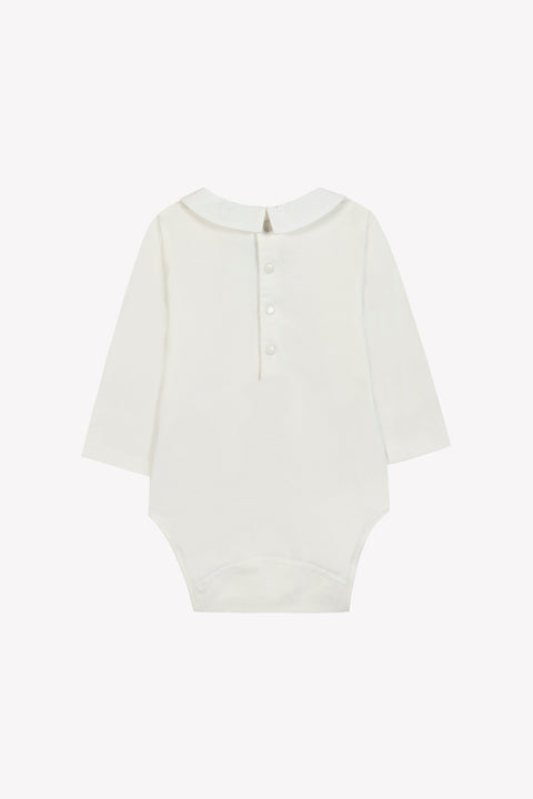 Body - Ecru broderie petit robot - Image principale