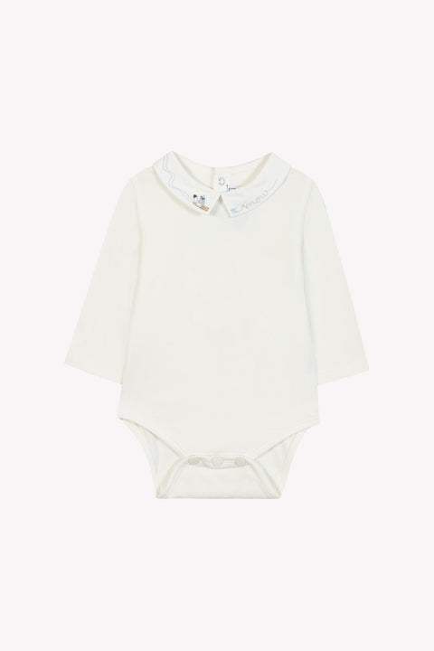 Body - Bleu glacier broderie snow - Image principale