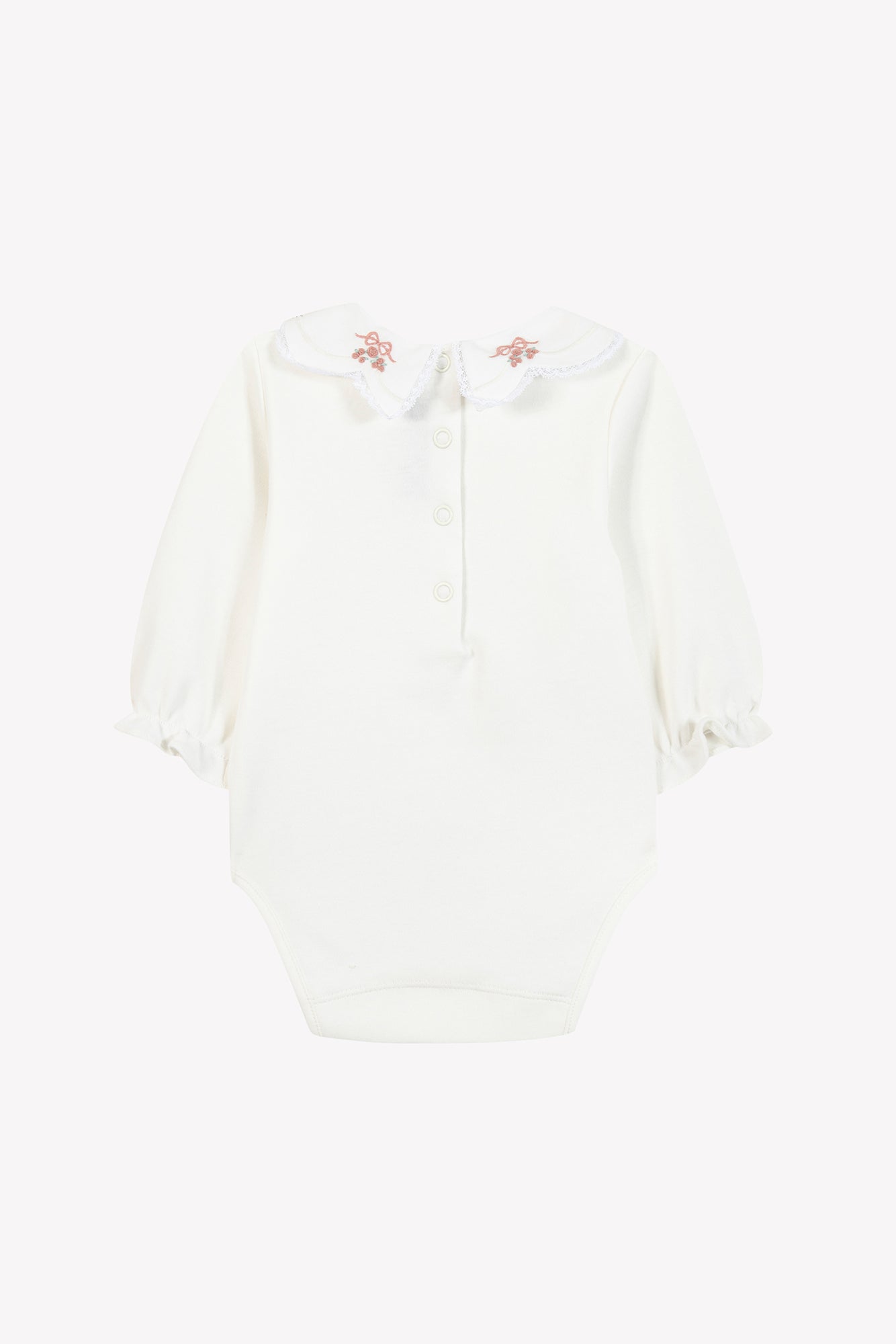 Body - Ecru broderie petits trésors