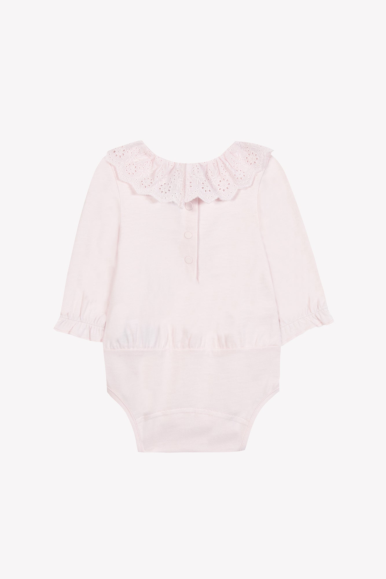 Body - Rose pâle col volanté