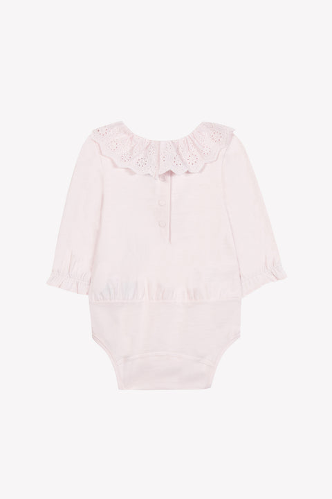 Body - Rose pâle col volanté - Image principale