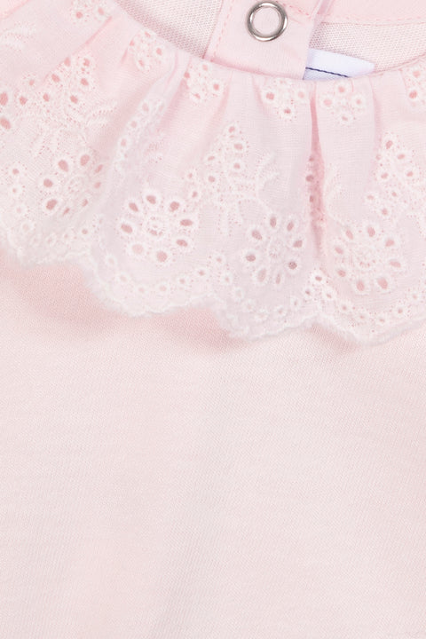Body - Rose pâle col volanté - Image principale