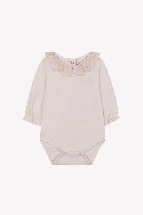 Body - Rose pâle col broderie anglaise - Image principale