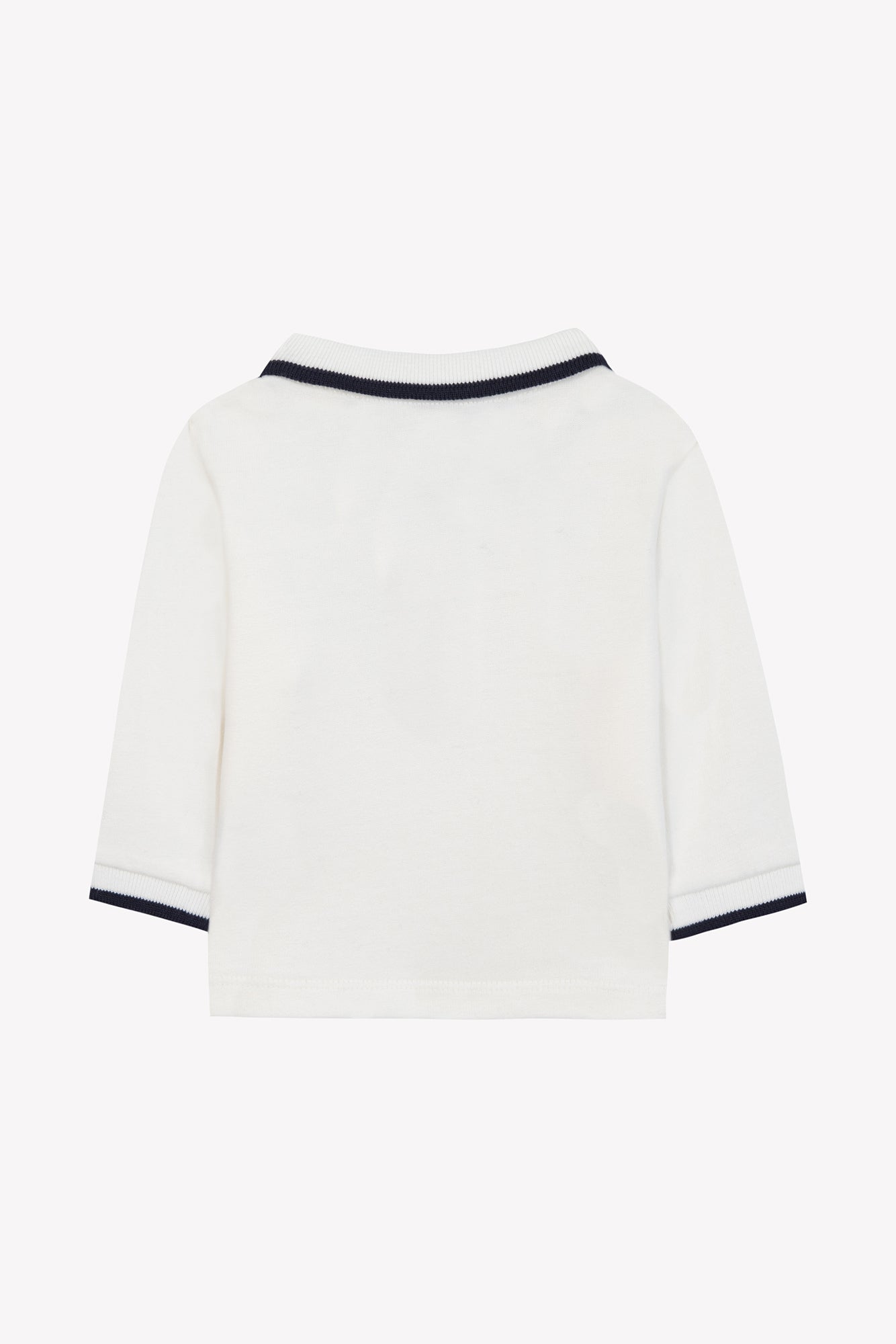 Polo - Ecru liseré marine