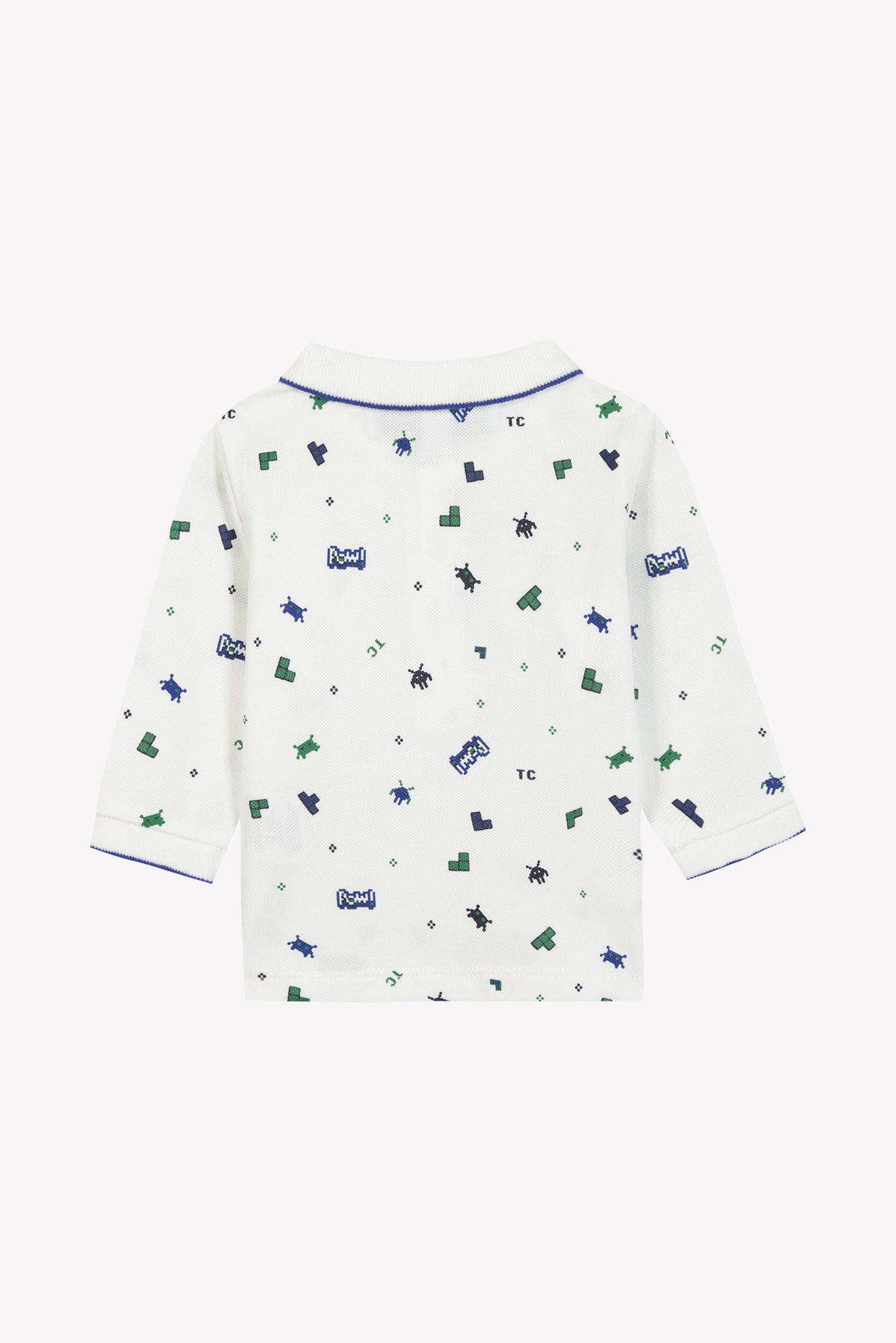 Polo - Blauw elektrisch Tekening pixels