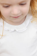 Body - Ecru petit col volanté