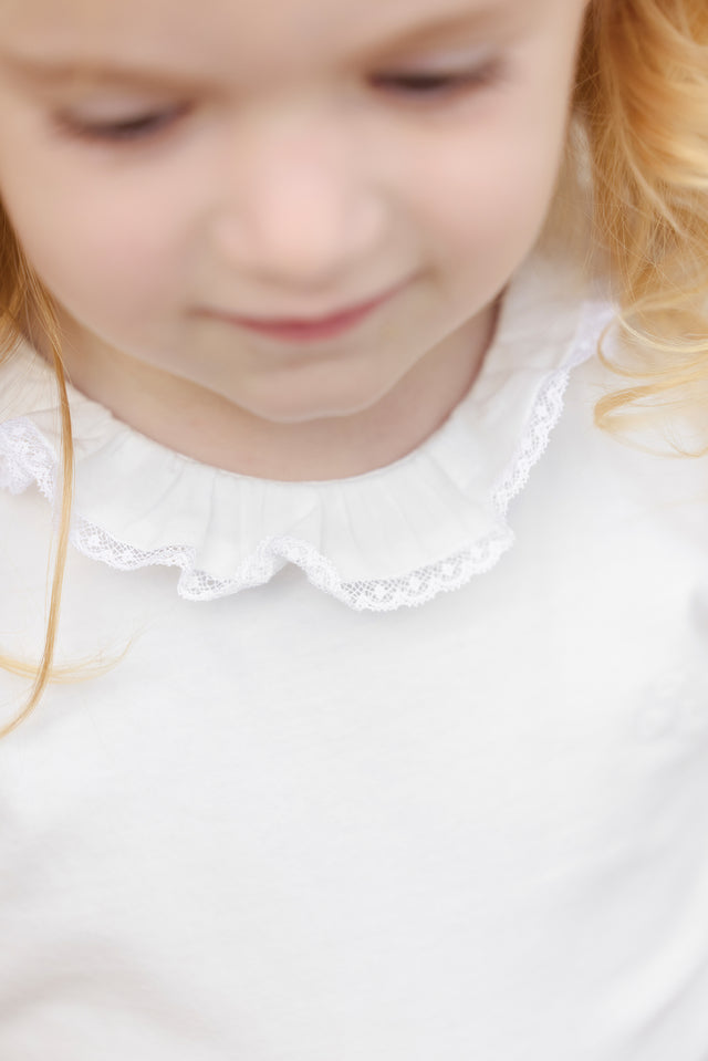 Body - Ecru petit col volanté - Image principale