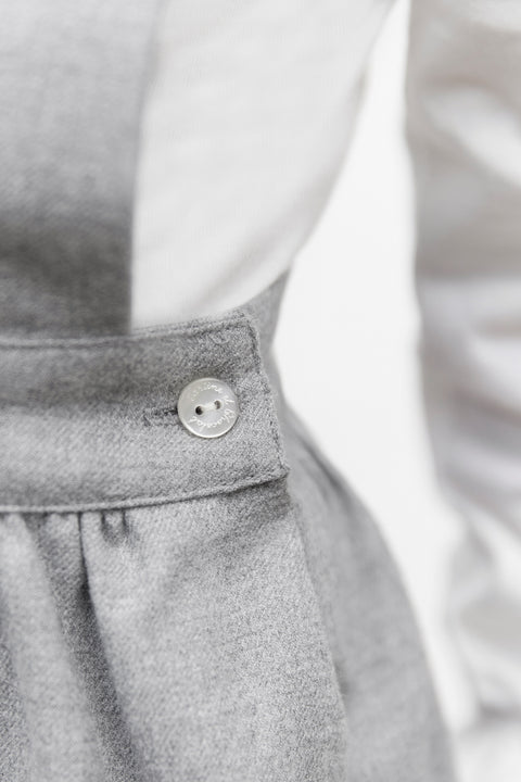 Robe - Gris chiné à bretelles croisées - Image principale