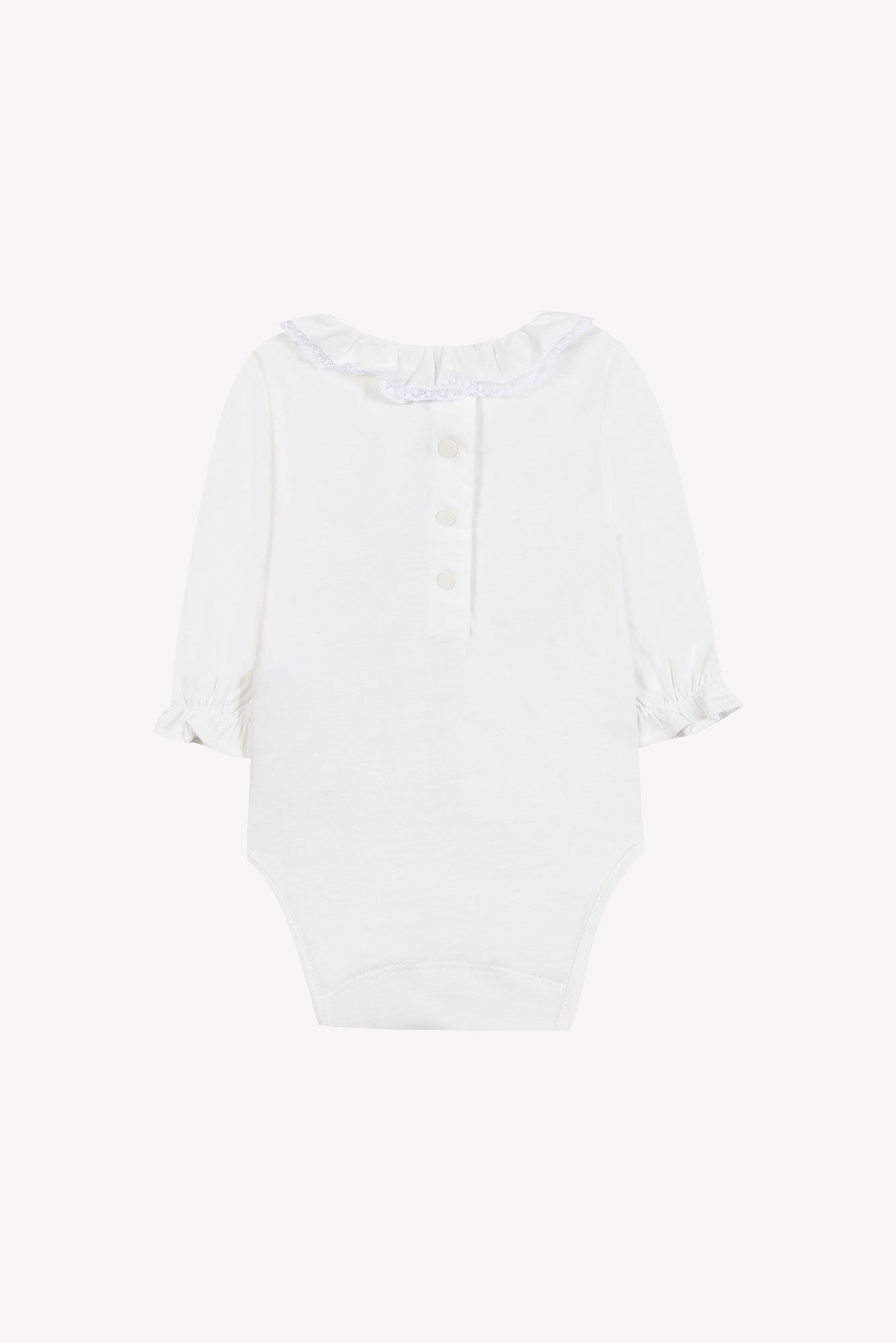 Body - Ecru petit col volanté