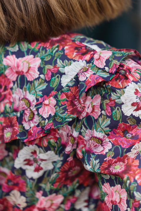 Tunique - Magenta tissu liberty - Image principale