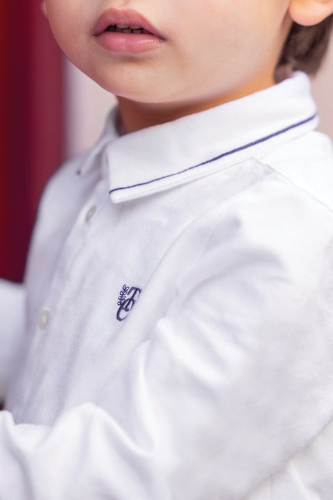 Chemise - Blanche monogramme TC - Image principale