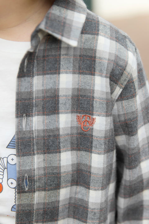Overshirt - Grey AVERAGE Check - Image principale