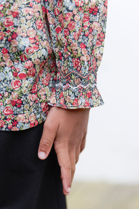 Tunique - Tissu liberty manche smock - Image principale