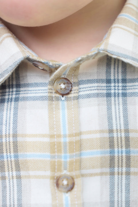 Surchemise - Ecru carreaux - Image principale