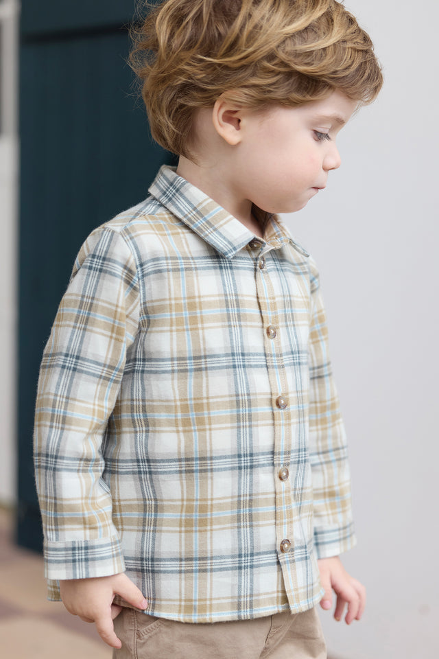 Surchemise - Ecru carreaux - Image principale