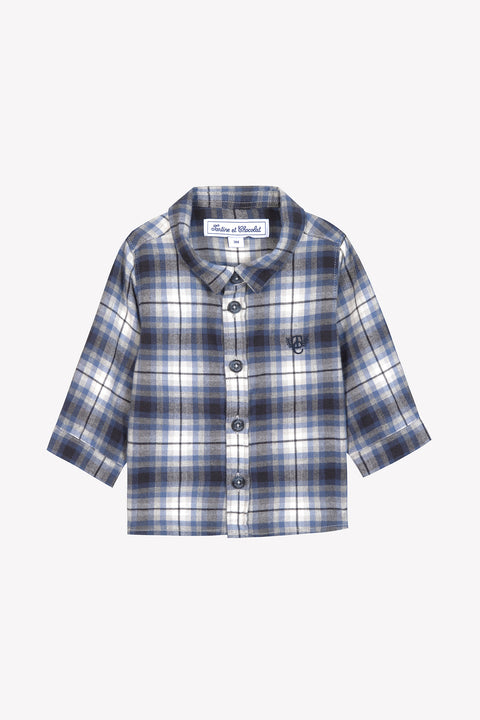 Surchemise - Gris moyen flanelle - Image principale