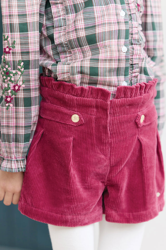 Short - Magenta velours - Image principale