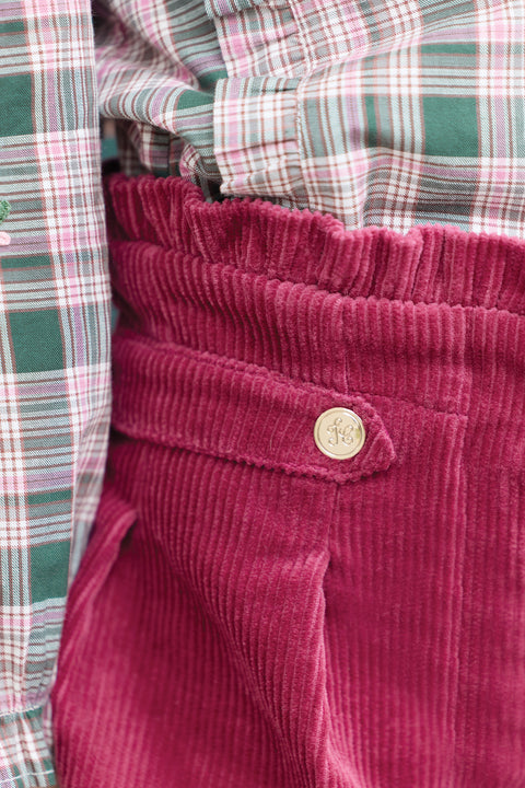 Short - Magenta velours - Image principale