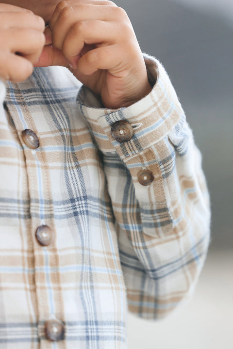 Surchemise - Ecru carreaux - Image principale