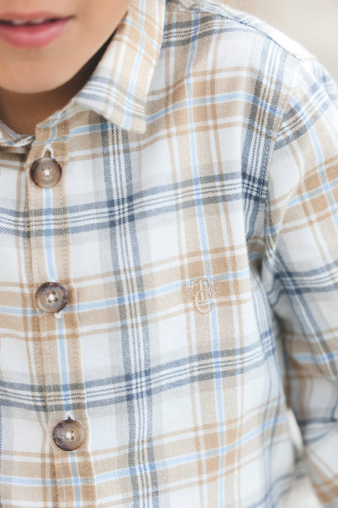 Surchemise - Ecru carreaux - Image principale