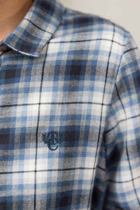 Surchemise - Gris moyen flanelle - Image principale