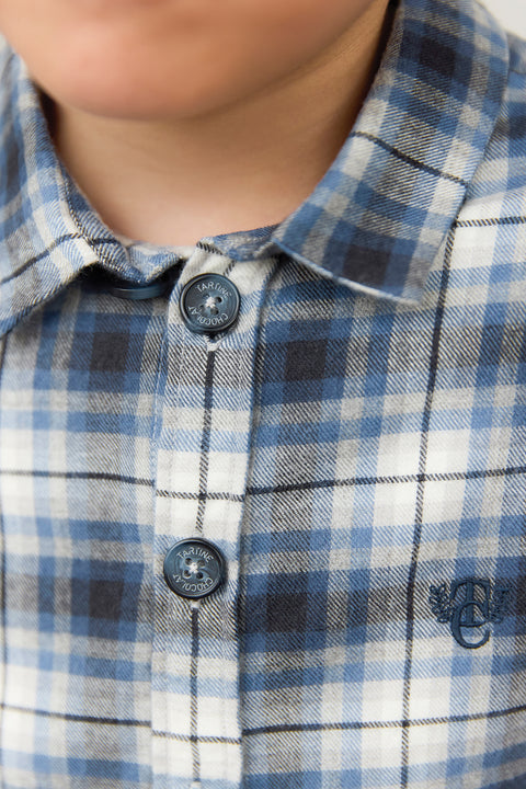 Surchemise - Gris moyen flanelle - Image principale