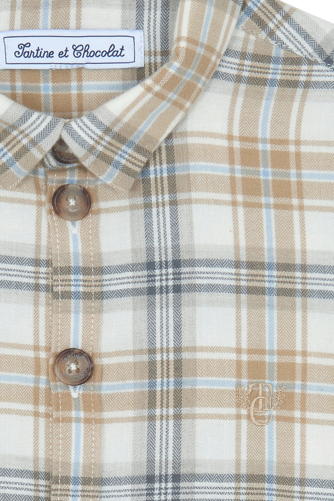 Surchemise - Ecru carreaux