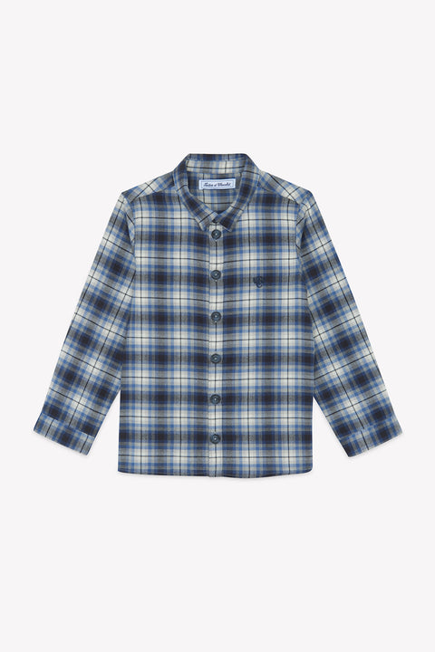 Overshirt - Gris medio flanella - Image principale