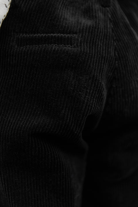 Pantalon - Noir en velours - Image principale