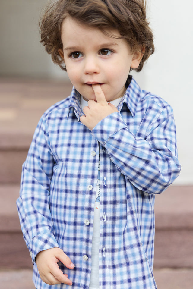 Chemise - Marine à carreaux - Image principale