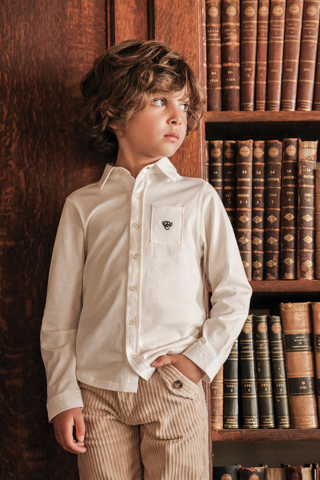 Chemise - Ecru monogramme TC - Image principale